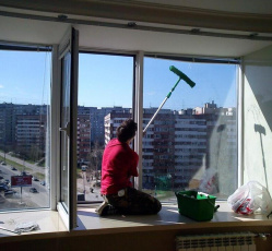 Мытье окон в однокомнатной квартире Губаха
